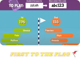 First to the flag